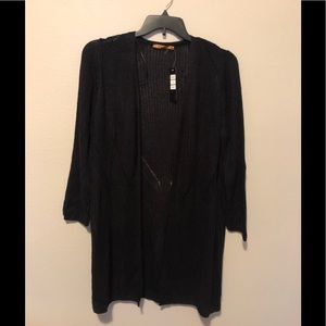 Belldini Black Open Front Cardigan